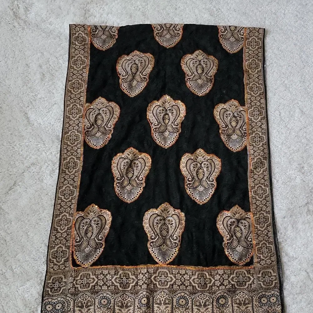 BOHO EMBELLISHED SCARF WRAP